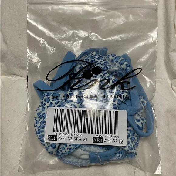 Frankie’s Bikinis X PINK Victorias Secret string Bikini Set NWT - Picture 8 of 9